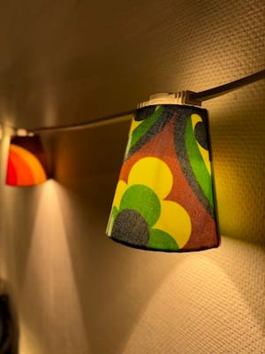 Seventies is retro, dus lampenkapjes